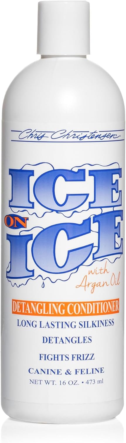 Chris Christensen Ice on Ice Detangling Dog Conditioner, Groom Like a Professional, Dematts, Moisturizes, Creates Long Lasting Silkiness, All Coat Types, Made in USA, 16oz : Pet Supplies - Image 3