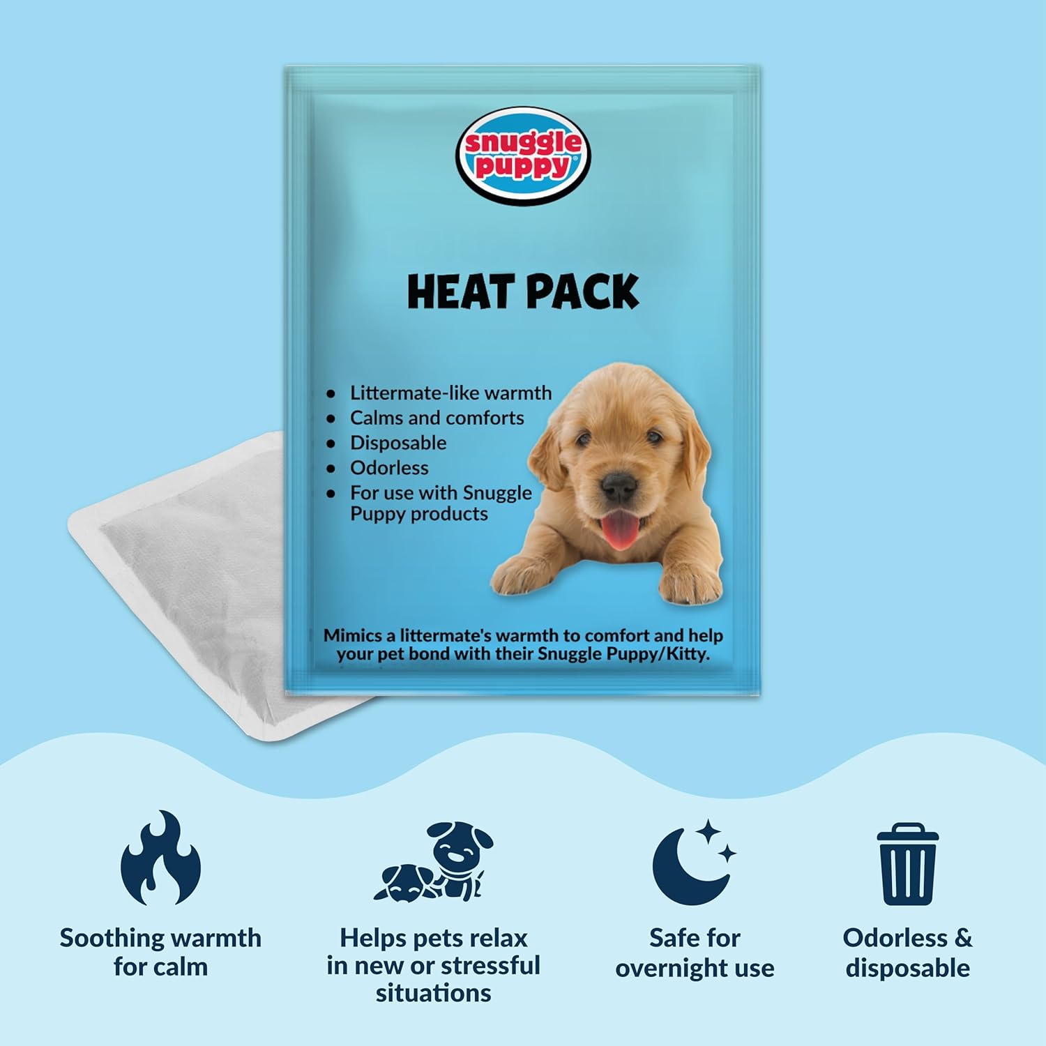 Original Snuggle Puppy Toys - Heartbeat Puppy for Dogs - Pet Anxiety Relief and Calming Aid - Comfort Dog Toys for Behavioral Training : Pet Supplies - Image 2