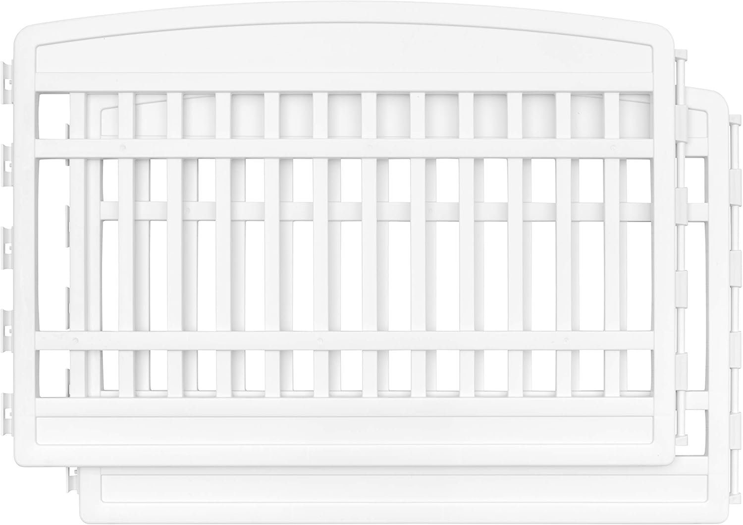 IRIS USA 24" 2-Panel Add-On Panels, Pet Dog Puppy Playpen, Foldable, Customizable, White : Pet Supplies