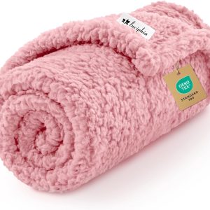 Luciphia Premium Fleece Pet Blanket for Small Medium Dogs Puppy Soft Sherpa Calming Cat Throw Blankets(Pink,41x31 inches) : Pet Supplies