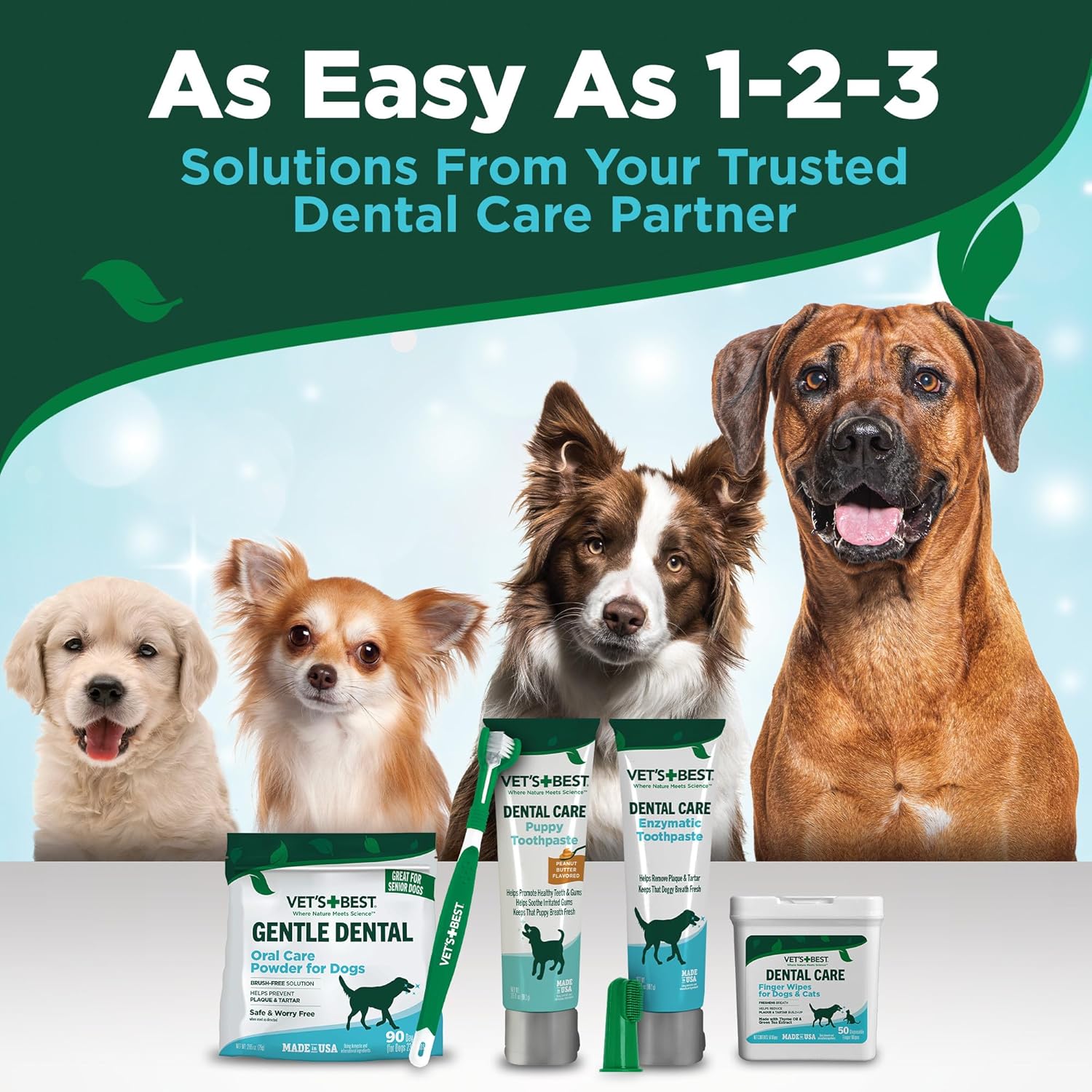 Vet’s Best Enzymatic Dog Toothpaste – Vet Formulated Dental Gel for Teeth Cleaning, Fresh Breath, Tartar Control, Plaque Remover & Oral Hygiene for Dogs, 3.5 oz : Pet Dental Care Supplies : Pet Supplies - Image 9