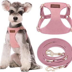 Puppytie No Pull Small Dog Harness with Multifunction Dog Leash, Lightweight Soft Adjustable No Choke Escape Proof Pet Harness Vest, Pink : Pet Supplies