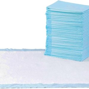 Amazon Basics Puppy Pads with Quick-Dry 5-Layer Leak-Proof Design for Potty Training, X-Large Size 28 x 34 Inch, Pack of 40, Blue & White : Pet Supplies